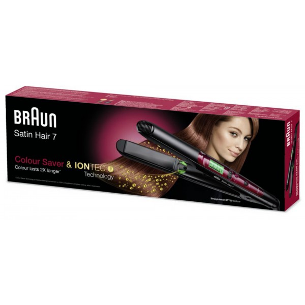 Braun Satin Hair 7 ST750 Hair Straightener With Color Saver And IONTEC Technology