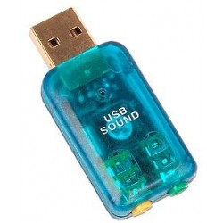 USB 3d Audio Sound Card Microphone Headset Adapter