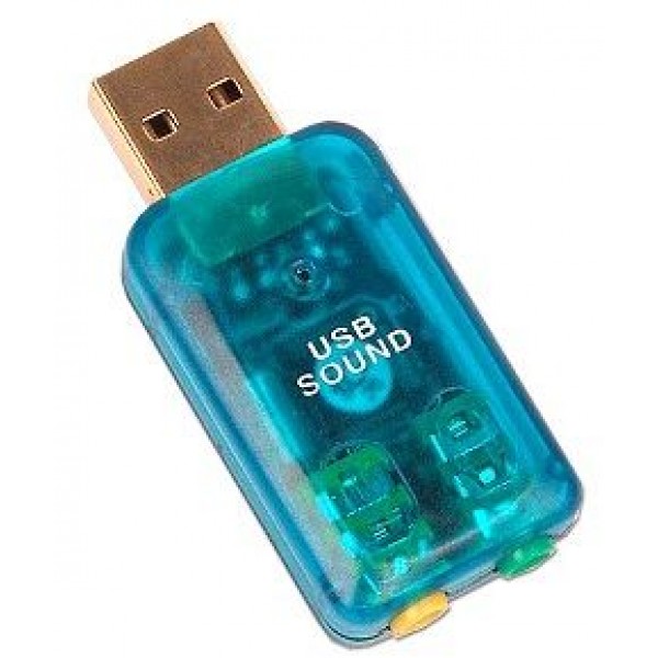 USB 3d Audio Sound Card Microphone Headset Adapter