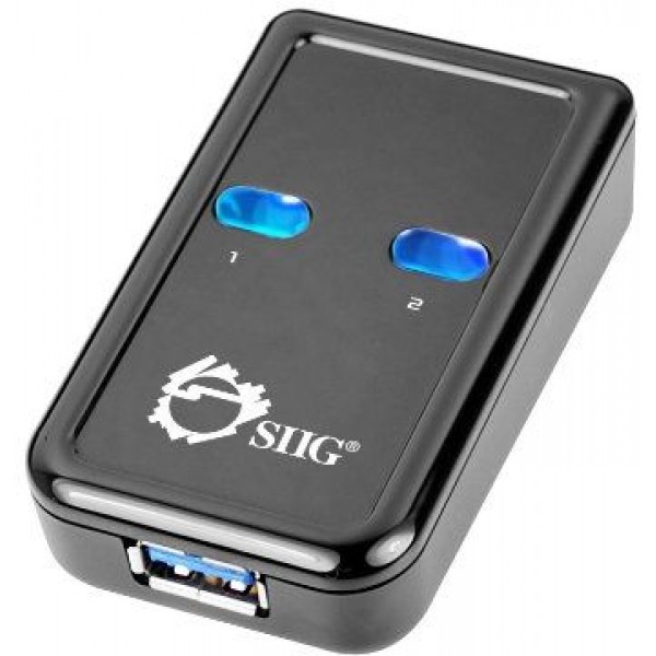 SIIG SuperSpeed USB 3.0 Switch 2-to-1 Adapter ‫(JU-SW0012-S1)