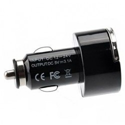 Dual USB Car Charger For iPad , iPhone