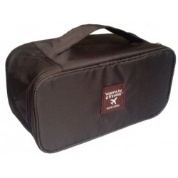 حقيبة بنية منظمة للملابس الداخلية والجوارب وغيره