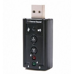 HDE 7.1 Channel USB External Sound Card Audio Adapter