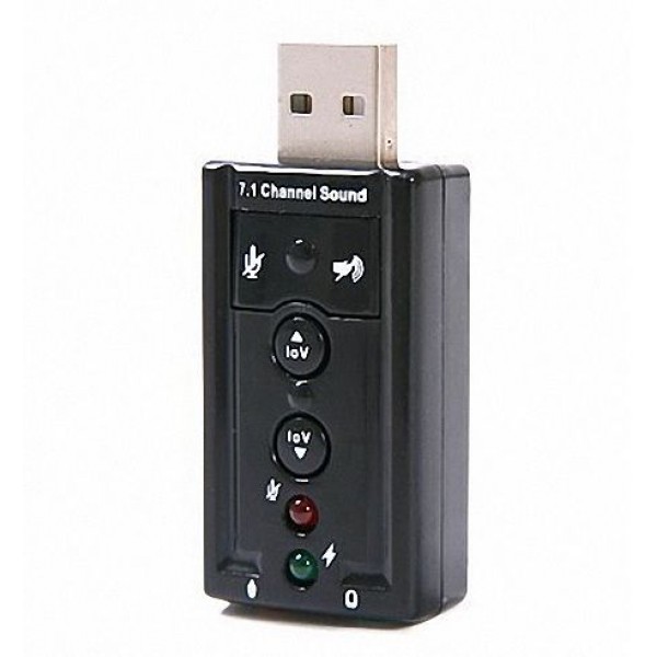 HDE 7.1 Channel USB External Sound Card Audio Adapter