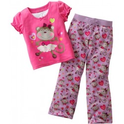 بجامة بنات قطعتين مقاس 18 شهر