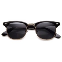 نظارات شمسية للجنسين بعدسات لون اسود