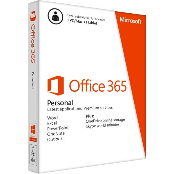 Microsoft Office 365 Personal 32/64 Arabic - 1 Year Subscription - 1PC/Mac 1 Tablet