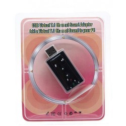 External USB 2.0 To 3D Audio Sound Card Adapter 7.1 ch