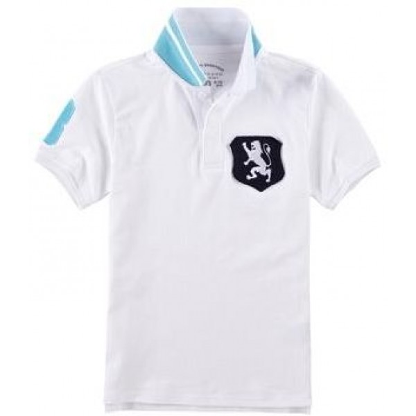 Lion Badge Polo for Boys