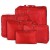 5-piece Travel Bag Organizer Set - Red