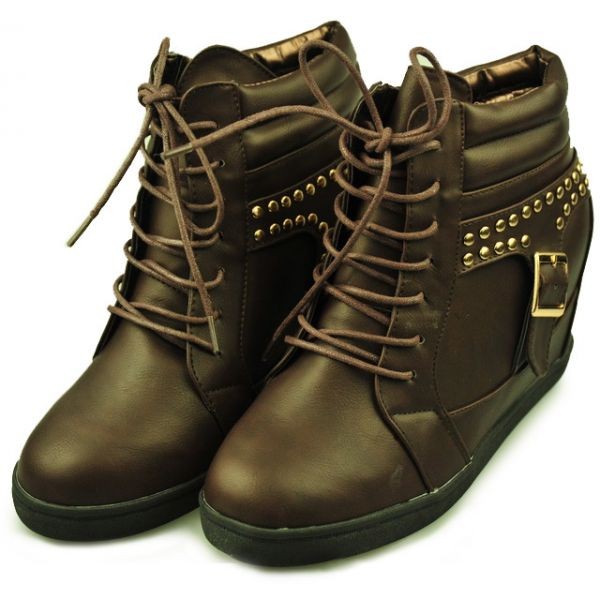 F&F Mode, SHOES CLASSIC HALF BOOT - DKBROWN