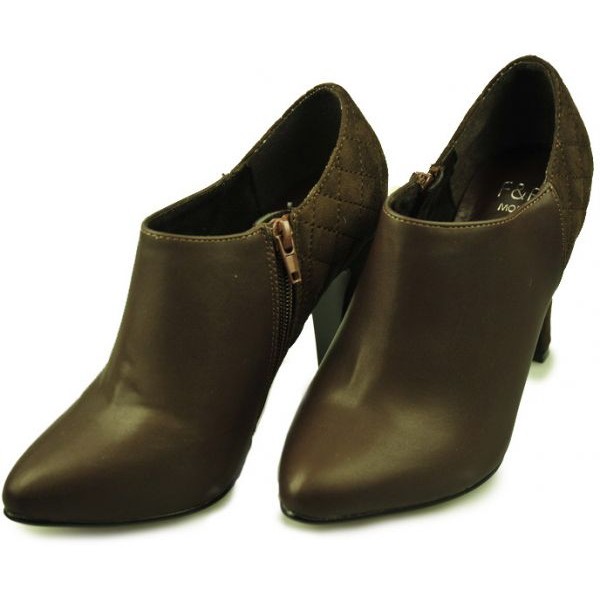 F&F Mode, SHOES CLASSIC HALF BOOT - BROWN