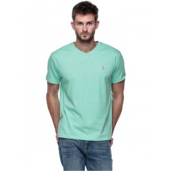 تي شيرت بكم قصير رجالي من رالف لورين, مقاس M- أخضر