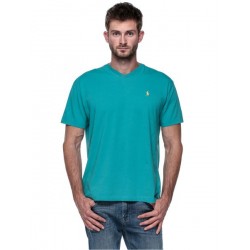 تي شيرت بكم قصير رجالي من رالف لورين, مقاس M- أزرق