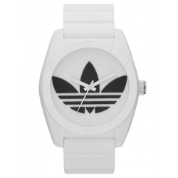 ساعة اديداس سانتياغو بيضاء لكلا الجنسين بسوار من السليكون - ADH2981