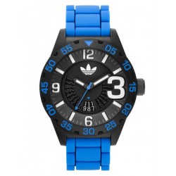 ساعة اديداس نيوبيرغ سوداء للرجال بسوار من السليكون ADH2966