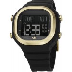 ساعة أديداس رجالي Adidas Men's Sydney ADH2754 Black Plastic Quartz Watch with Digital Dial