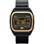 ساعة أديداس رجالي Adidas Men's Sydney ADH2754 Black Plastic Quartz Watch with Digital Dial