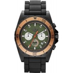 ساعة أديداس رجالي Adidas Men's Stockholm ADH2887 Black Rubber Quartz Watch with Green Dial