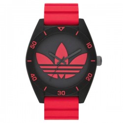 ساعة اديداس سانتيغو، لون احمر، حزام من المطاط، رجالية [ADH2969]