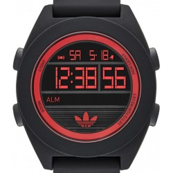 ساعة اديداس كالجاري، لون اسود، رقمية بسوار من المطاط، رجالية [ADH2989]