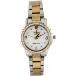 نيوفاندي انالوج بعقارب رسمية نساء دائري كرستال