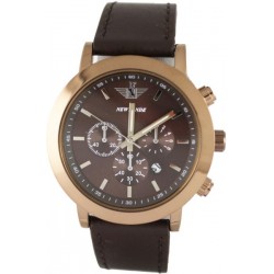 نيوفاندي انالوج بعقارب رسمية رجال دائري