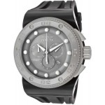 ساعة يد رجالي Invicta Men's 12293 Akula Sport Chronograph Grey Dial Black Silicone Watch