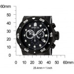 Invicta Men’s  Pro0076 Diver Collection Chronograph Black Ion-Plated Stainless Steel Watch