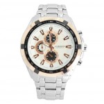 CURREN White Color Stainless Analog Accurate Time Gift Men Quartz Wrist Boy Watch