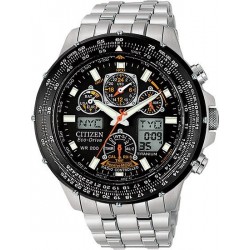 سيتيزن ايكو ساعه رجالية محرك سكاي هوك Citizen Men's JY0010-50E Eco-Drive Skyhawk A-T Titanium Watch