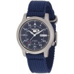 Seiko Men's SNK807 Seiko 5 Automatic Blue Canvas Strap Watch