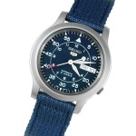 Seiko Men's SNK807 Seiko 5 Automatic Blue Canvas Strap Watch