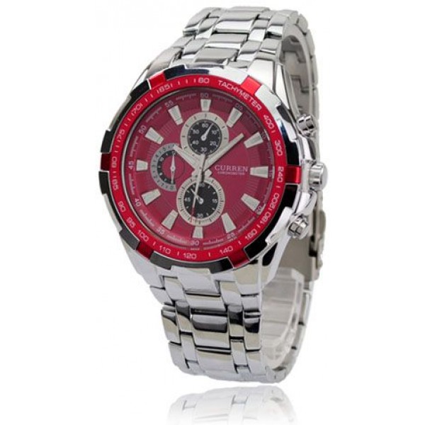 Curren Men Watches - Red