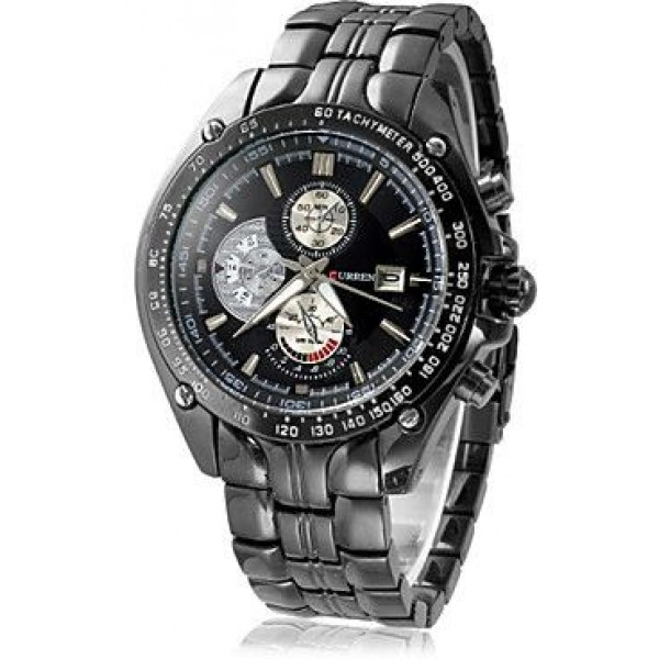 Men's fashion stinaless steel quartz watch