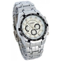 Curren Men's Silver Dial Stainless Steel Band Watch