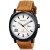 Curren Men's White Dial Leather Band Watch - KMP245