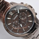 Fossil Men's Grant FS4608 Brown Stainless-Steel Analog Quartz Watch with Brown Dial