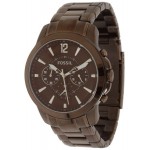 Fossil Men's Grant FS4608 Brown Stainless-Steel Analog Quartz Watch with Brown Dial