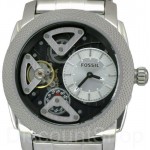 ساعة فوسيل رجالي Fossil ME1120 Silver Stainless-Steel Analog Quartz Watch with Silver Dial