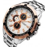 Curren Men's Copper Dial Stainless Steel Band Watch