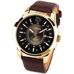 Curren Men Dress Business Leather Band Analog watch MN4700 Dark