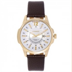 Men's Casual Watch Curren quartz Watches leather strap wristwatches Sports watch steel Case