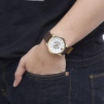 Men's Casual Watch Curren quartz Watches leather strap wristwatches Sports watch steel Case