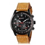 Curren 8152 Men's Quartz Analog-Digital Watch with Faux Leather Strap