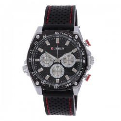 Curren Men's Rubber Strap Band Quartz Watches