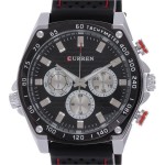 Curren Men's Rubber Strap Band Quartz Watches