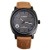 Curren 8139 Men's Black Dial Brown Leather Band Watch