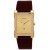 ساعة يد نسائية Citizen Women's BG5082-26P Brown Leather Quartz Watch with Gold Dial