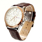 CURREN 3ATM Waterproof Quartz Business Men's Watches,Men's Watches,Leather Strap